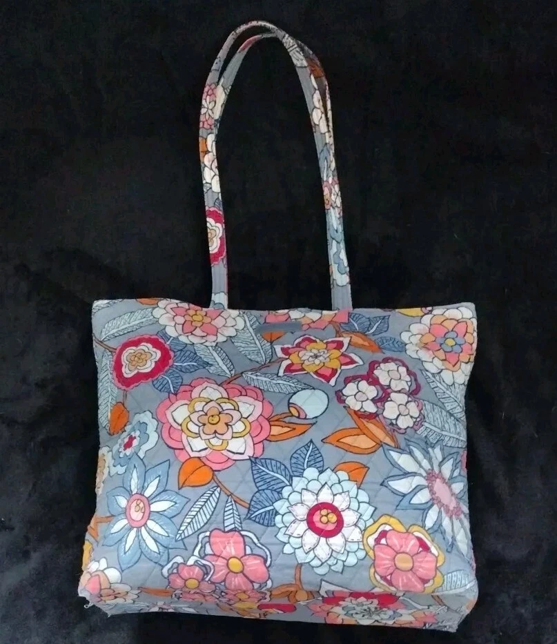 Vera Bradley Tropical Noche Grande Bolso de Hombro Acolchado Cartera Bolso de Playa Foto 1 de 4