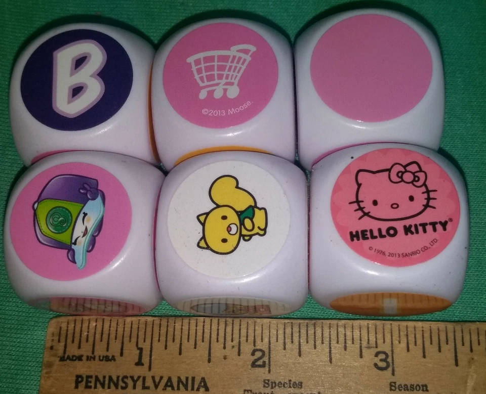 6 dados cuadrados d6 -de Hello Kitty y varios juegos Foto 1 de 1