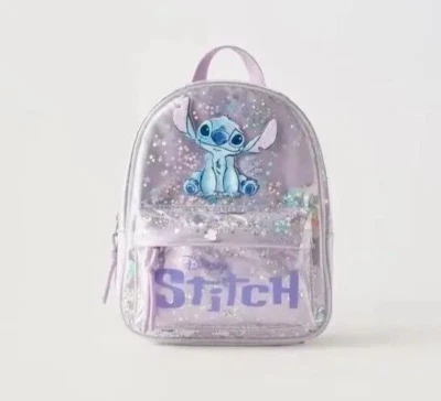 Lilo and Stitch Girls Backpack Rucksack Childrens School Kids Travel Bag Glitter