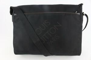 Louis Vuitton Black Damier Geant Messenger Crossbody Laptop Bag 12LV118