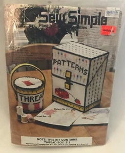 Sew Simple Thread Box Plastic Canvas Kit #313 - Picture 1 of 5