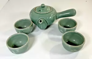 Authentisches koreanisches Seladon Porclain Kranich Vogel Design Teeservice - Bild 1 von 10