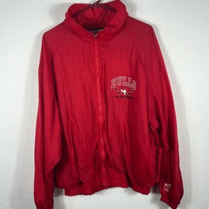 True Vintage 1996 CHICAGO BULLS 4 Time NBA Champions Logo 7 Nylon Jacket - Lg - Picture 1 of 12