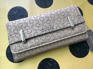 Wallet Guess Women Trifold Purse Taupe Ophelea SLG SE911051 New - Picture 1 of 5