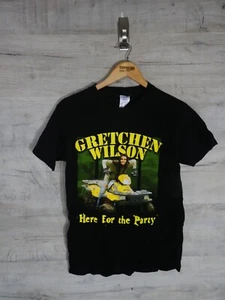 Camiseta Gráfica Gretchen Wilson Cuello Rojo Mujer De Colección Negra con Etiqueta Delta Pro Pequeña - Imagen 1 de 5