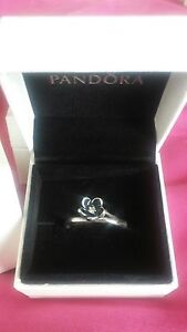 Authentic Pandora Mystic Floral Sterling Silver Ring 190918CZ-56 Sz 9 New W/Box