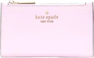 Kate Spade New York Leila kleine schmale faltbare Geldbörse Leder lila Mond WLR00395 - Bild 1 von 3