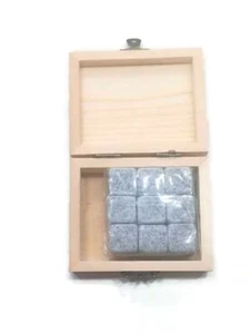 New The Wine Savant Rock Ice Cubes with Pouch & Box - Picture 1 of 4