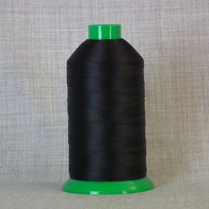 STRONG BONDED NYLON SEWING THREAD 20s 1,500m LEATHER CRAFT REPAIR 20 TKT BLACK - Picture 1 of 1