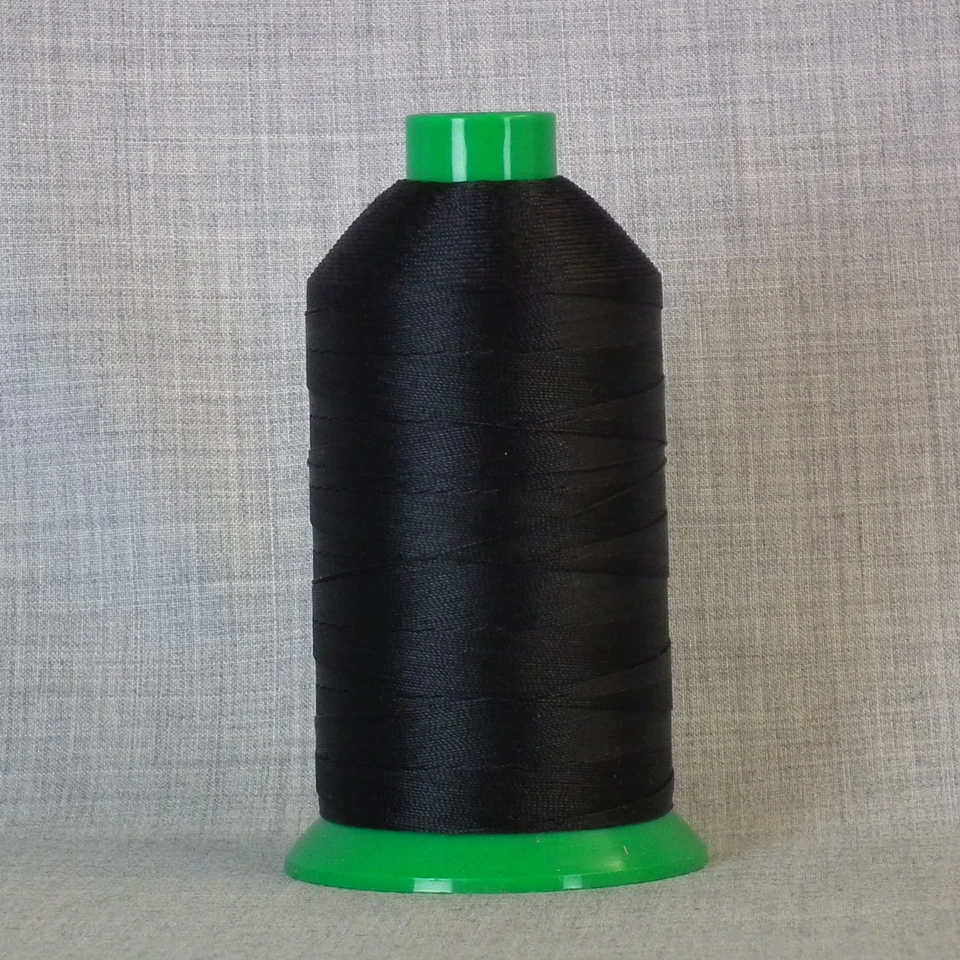 STRONG BONDED NYLON SEWING THREAD 20s 1,500m LEATHER CRAFT REPAIR 20 TKT BLACK - Image 1 of 1