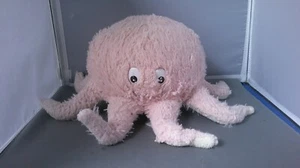 Zerdrückbarer rosa Plüsch-Oktopus 15 Zoll Stofftier Meeresbewohner weich EUC - Bild 1 von 5