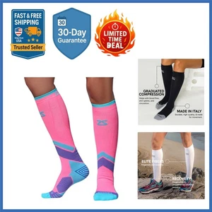Men's & Women's Compression Socks - Knee High for Enhanced Support & Comfort - Picture 1 of 8