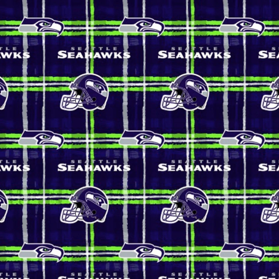 Seattle Seahawks NFL Flannel Fabric - Image 1 of 1