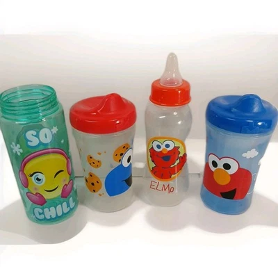 Lote de 7 biberones NUK de 10 onzas SOLO BIBERONES Nemo Mickey Mouse Foto 1 de 4