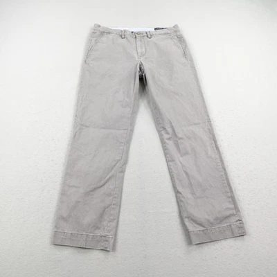 Polo Ralph Lauren Pants Mens 33x30 Gray Chino Stretch Cotton Twill Pony Logo - Image 1 of 4