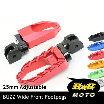Clavijas de pie BUZZ Rider 25 mm extensibles para Yamaha Stryker Bullet Cowl V-Star 650 1100 Foto 1 de 4