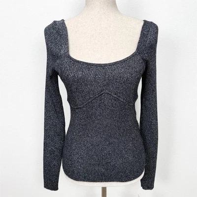 Suéter INC International Concepts Mujer Grande Negro Acanalado Femenino Fecha Noche Foto 1 de 4