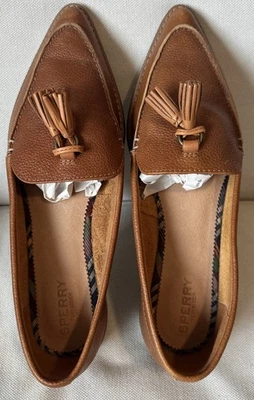 Mocassim feminino Sperry Top-Sider Saybrook couro com canecas bronzeado STS85452 9 - Imagem 1 de 4