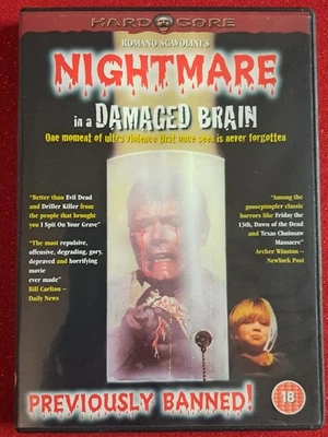 Nightmare In A Damaged Brain. Hard Gore. Slasher Horror. DVD. Free P&P - Image 1 of 2