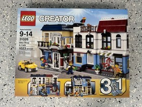 LEGO CREATOR: Bike Shop & Cafe (31026) Retired Used. Box Has Wear