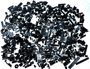 Lego Bulk Lot of Assorted Pieces Black Lego - Bild 1 von 10