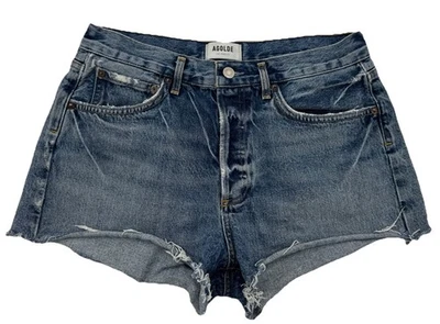 Pantalones Cortos Denim Agolde Azul Mujer Talla 28 (30x2) Corte Algodón Orgánico Envejecido Foto 1 de 4
