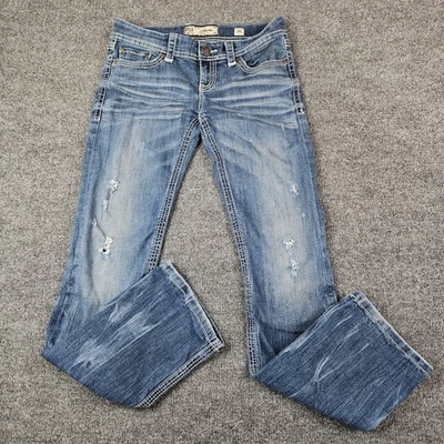 Buckle BKE Denim Sabrina Bootcut Jeans Womens 29L Low Rise Medium Wash Blue - Image 1 of 4