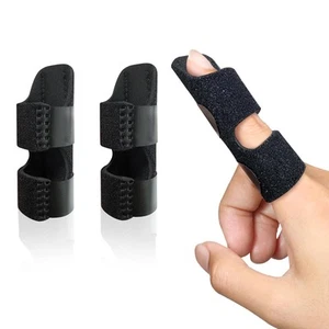 Finger Splint, Universal Trigger Brace for One Size, Black - Picture 1 of 7