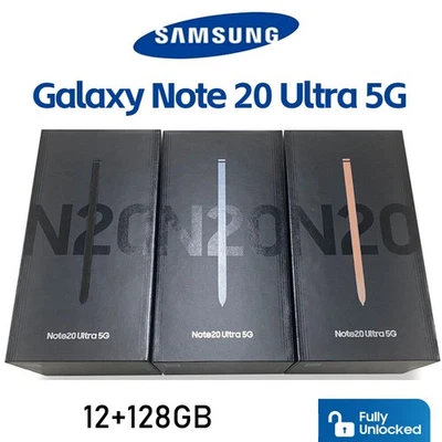 Nuevo en Sellado Samsung Galaxy Note 20 Ultra 5G 12+128GB SM-N986U Desbloqueado de Fábrica Foto 1 de 4