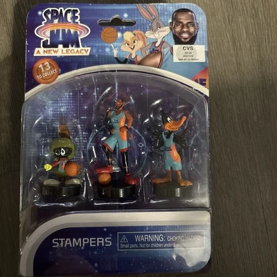 Space Jam A New Legacy Toys Stampers Lebron- Martin & Daffy NOS Warner Bros. - Image 1 of 2