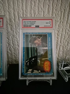 1977 Topps Star Wars The Villainous Darth Vader ROOKIE #7 PSA 8 - Picture 1 of 3