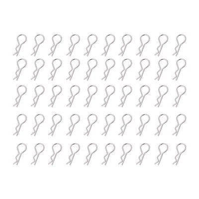 100* Stainless Steel Pin Shell Body Clips Steel For RC Model Car HPI HSP Parts d - Image 1 of 4
