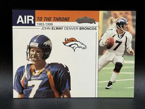 2002 Fleer Showcase - Air to the Throne John Elway #15 AT- Denver Broncos - Picture 1 of 6