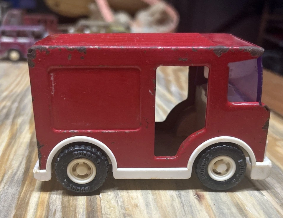 Unidad de emergencia de rescate eléctrica Buddy L vintage/roja/diecast/buen estado Foto 1 de 4