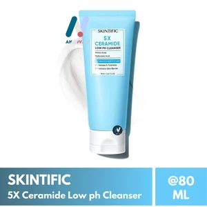 SKINTIFIC 5X Ceramide Low Ph Cleanser Facial Wash Antioxidant Acne Moisture 80ml - Picture 1 of 22