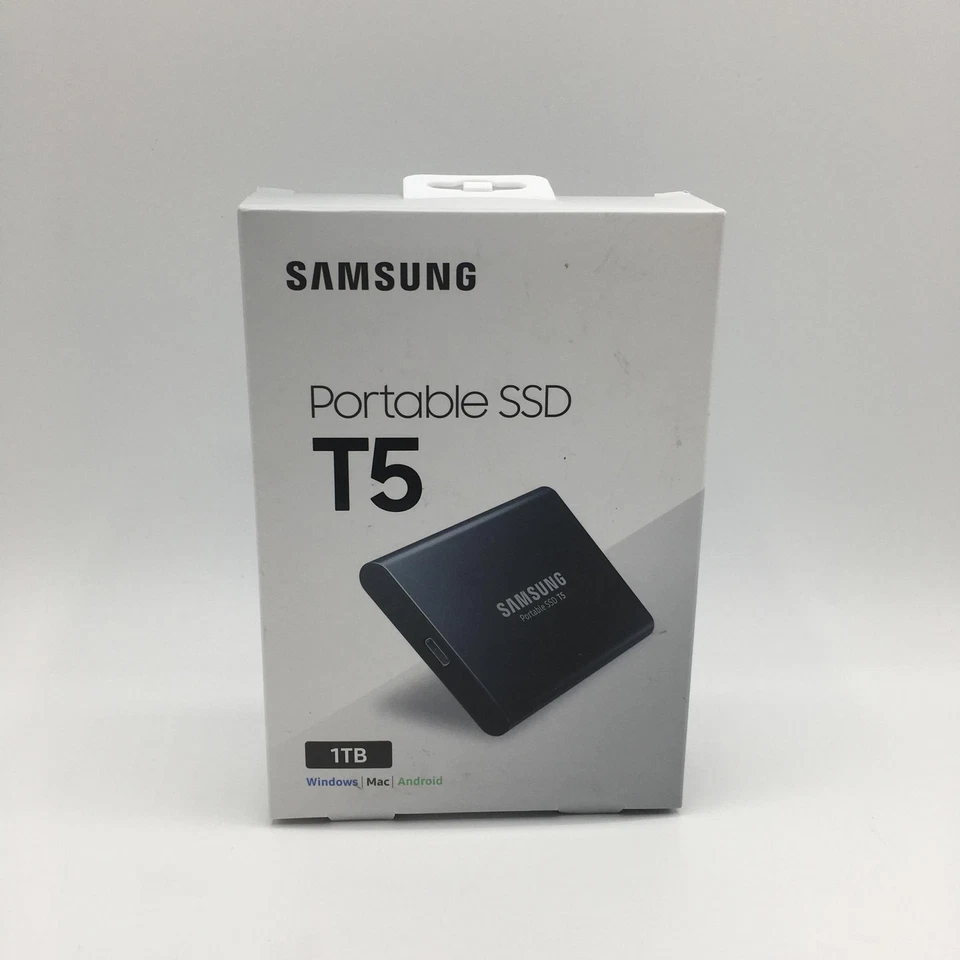 Samsung T5 1 TB USB 3.1 Gen 2 External Portable SSD Hard Drive (MU-PA1T0B) - Image 1 of 3