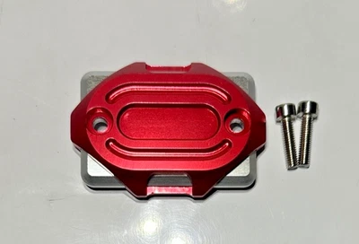 Honda Grom Brake Reservoir Cap from Braking System, Billet, Red - Image 1 of 3