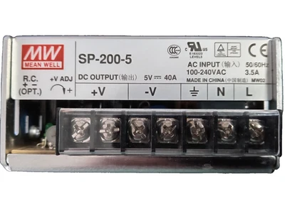 Meanwell SP-200-5 5V 200W 40A Switch Mode Enclosed Embedded Netzteil PSU - Bild 1 von 4