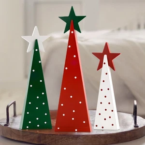 Decoraciones de Navidad Interior, Decoración de Navidad - 3 PIEZAS Letreros de Árbol de Navidad de Madera con - Imagen 1 de 9