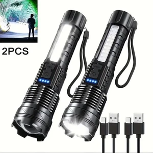 Extrem Hell Taschenlampe 99000000LM Taktische Polizei Aufladbar LED Fackel AKKU - Bild 1 von 11