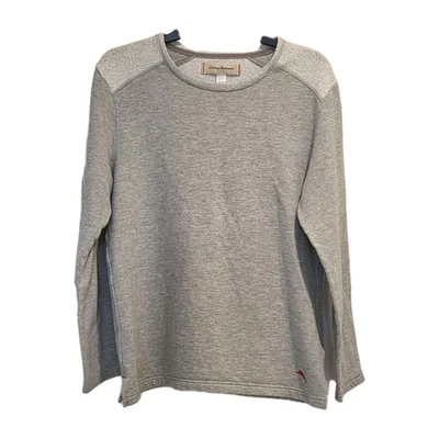 Camisa de salón Tommy Bahama para hombre gris medio rizo mezcla de algodón 229901 en muy buen estado  Foto 1 de 4