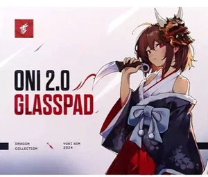 Yuki Aim Oni 2.0 Glass Mouse Pad Large 500x500x4mm New Unused - Picture 1 of 5