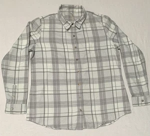 Kuhl Damen Flanell Karo Button Down Hemd Grau Langarm Große C1 - Bild 1 von 6