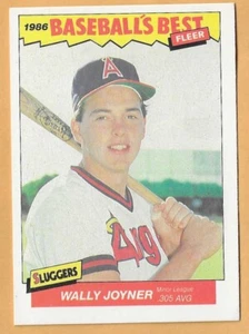 WALLY JOYNER ANGELS BEST #19 DE 44 BÉISBOL - FLEER CASI NUEVO - MONTADO 1986 - Imagen 1 de 2