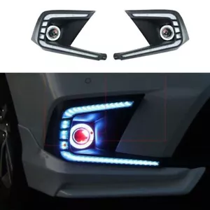 Lamp Angel Eye 3Color Led DRL For Honda Civic 11th 2022-2023 2pc Front Fog Light - Bild 1 von 12