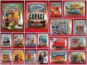 Letrero de chapa diferentes motivos 30x40 Nostalgic Art Retro Vintage cartel publicitario - Imagen 1 de 19