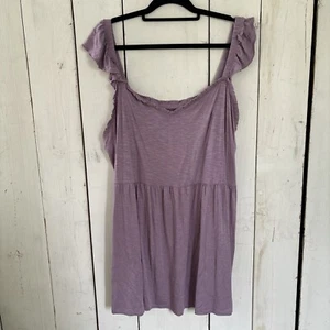 Torrid Babydoll Knit Super Soft Tank Top Shirt Purple Women's Plus Size 6X NWT - Picture 1 of 5