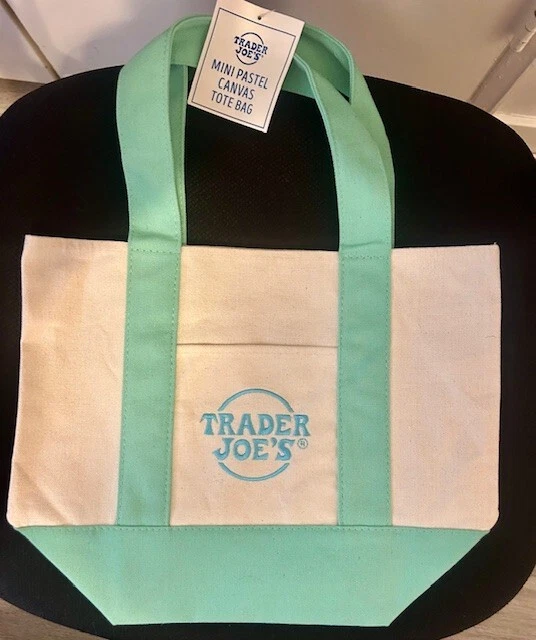 Mini Bolso de Mano de Lona VERDE Pastel Trader Joe’s NUEVO Reutilizable Edición Limitada Nuevo con Etiquetas✅ Foto 1 de 1
