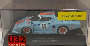 Slot Car racer sideways SWCH07B Lancia Stratos Turbo Gr.5 #11 Gulf Hist.colors - Bild 1 von 4