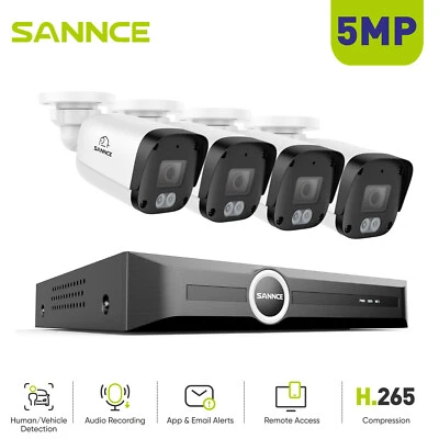 Sistema de cámara IP de seguridad SANCE 8CH 6MP NVR 5MP POE grabación de audio nuestra puerta AI Foto 1 de 4